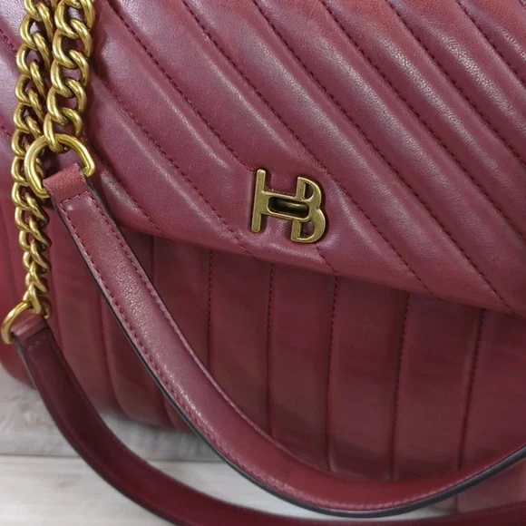 Henri Bendel 712 Zip Tote Laptop Bag  Burgundy - Picture 4 of 17